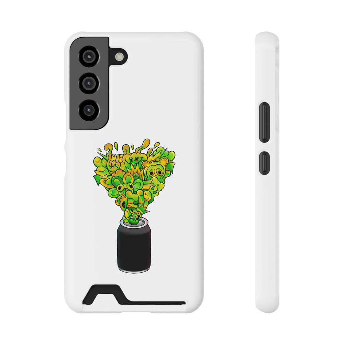 Flower Phone Case With Card Holder