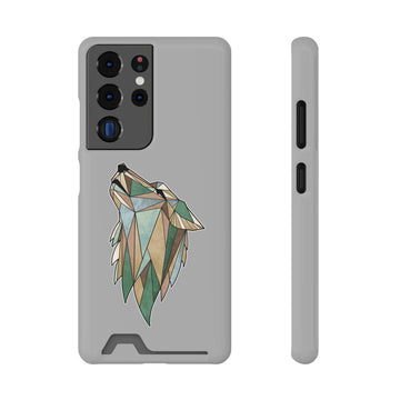 Wolf Phone Case With Card Holder